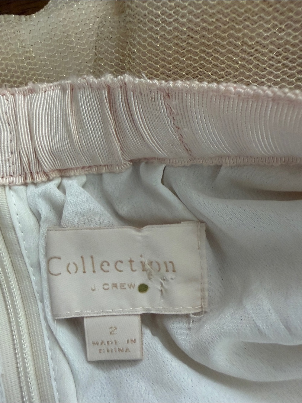J. Crew Cream A-Line Tulle Midi Skirt - Picture 4 of 6